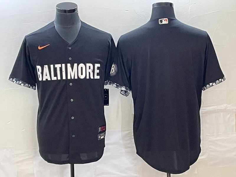 Men%27s Baltimore Orioles Blank Black 2023 City Connect Cool Base Stitched Jersey->baltimore orioles->MLB Jersey